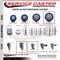 Service Caster 5 Inch Blue Polyurethane Wheel Swivel 58 Inch Threaded Stem Caster Set 2 Brakes SCC SCC-TS20S514-PPUB-BLUE-58212-2-TLB-2 - alternate 3